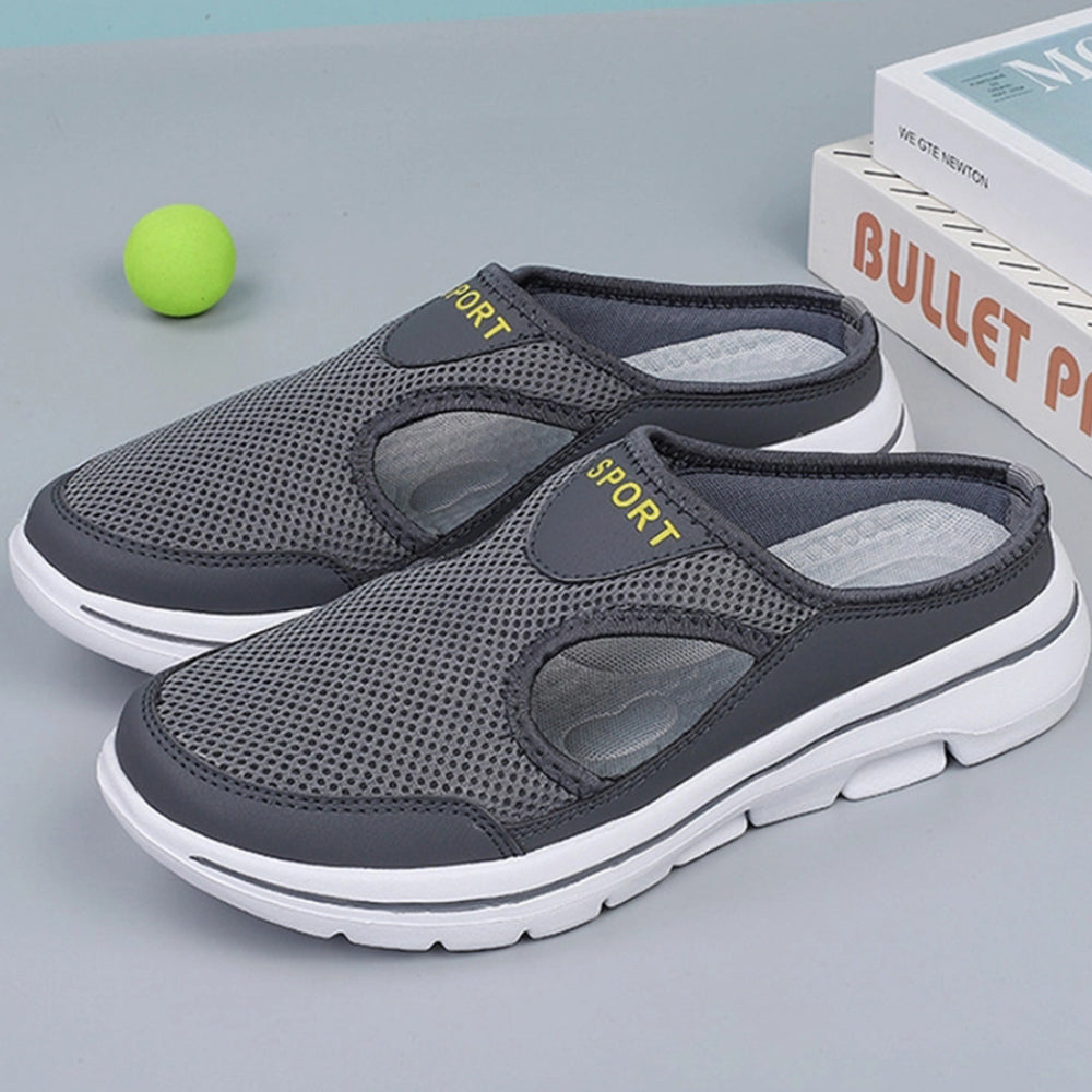 Summer Comfortable Trendy Hollow Mesh Half Slippers (Unisex)