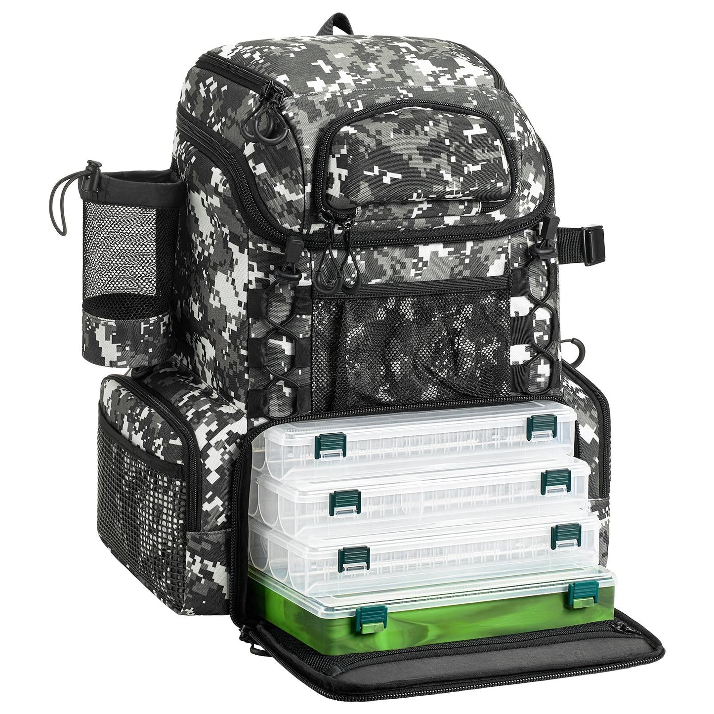 Large Fishing Tackle Bag With Multiple Compartments