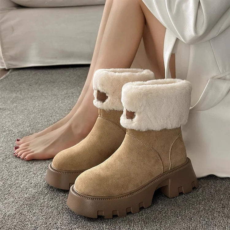 Warm Waterproof Insulated Winter Boots for Women