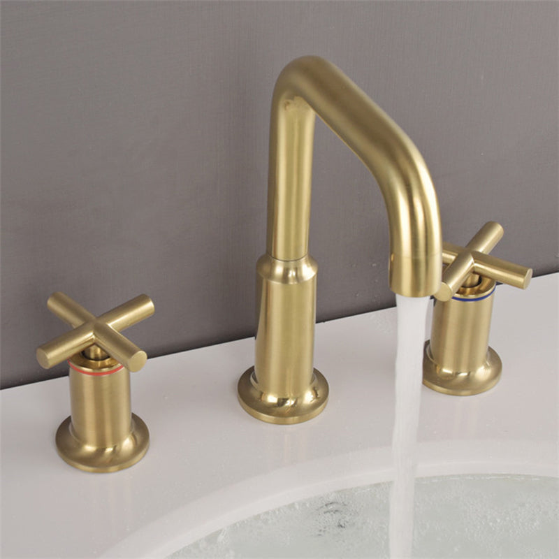Premium Brass 3-Handle Bathroom Faucet - OutfitLondon