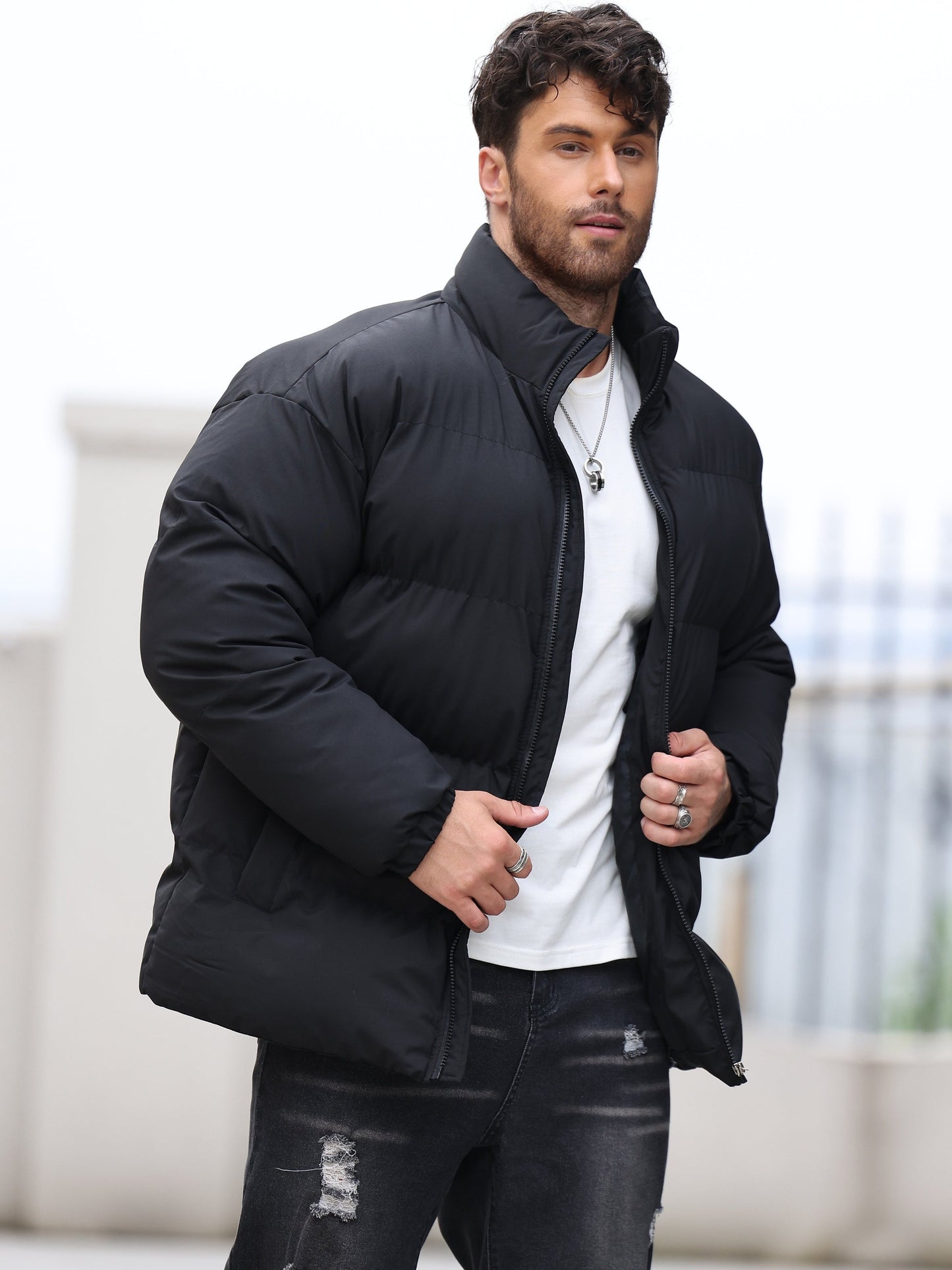 Warm Waterproof Mens Snow Jacket - OutfitLondon