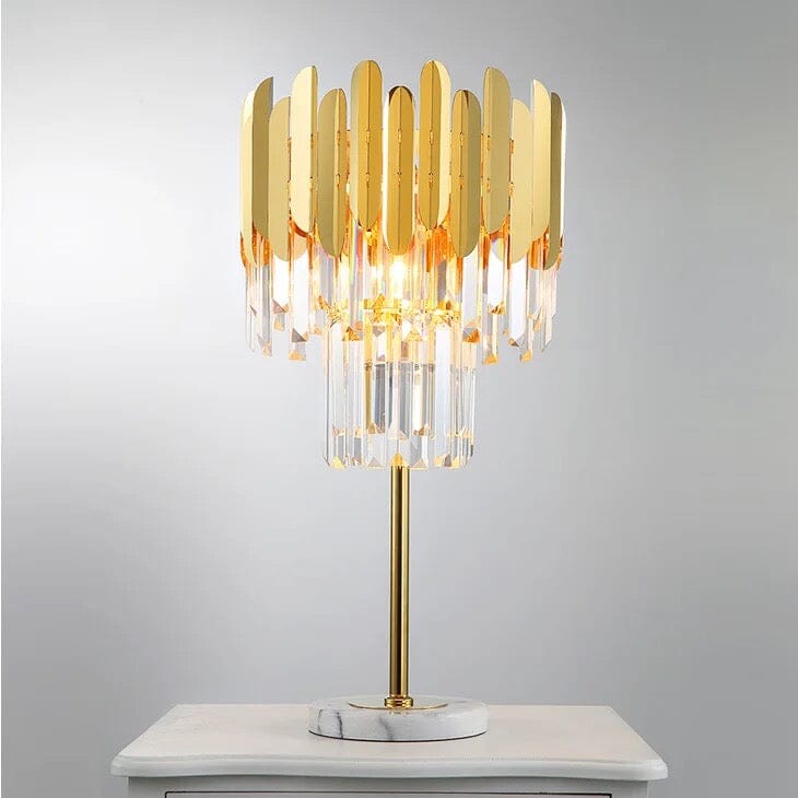 Stylish Glass Table and Floor Lamp