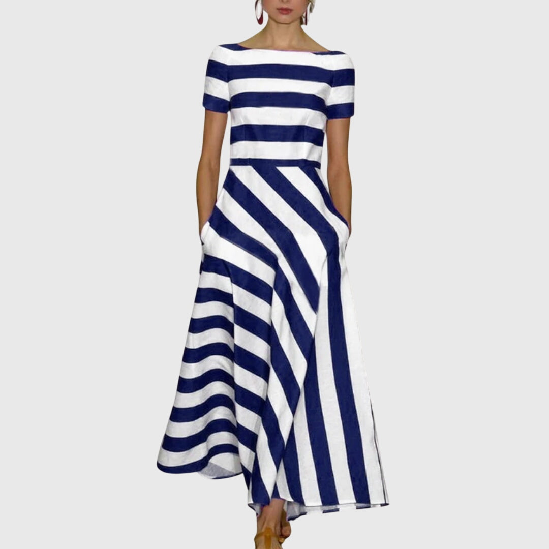 Classic Vertical Stripe Women's Dress