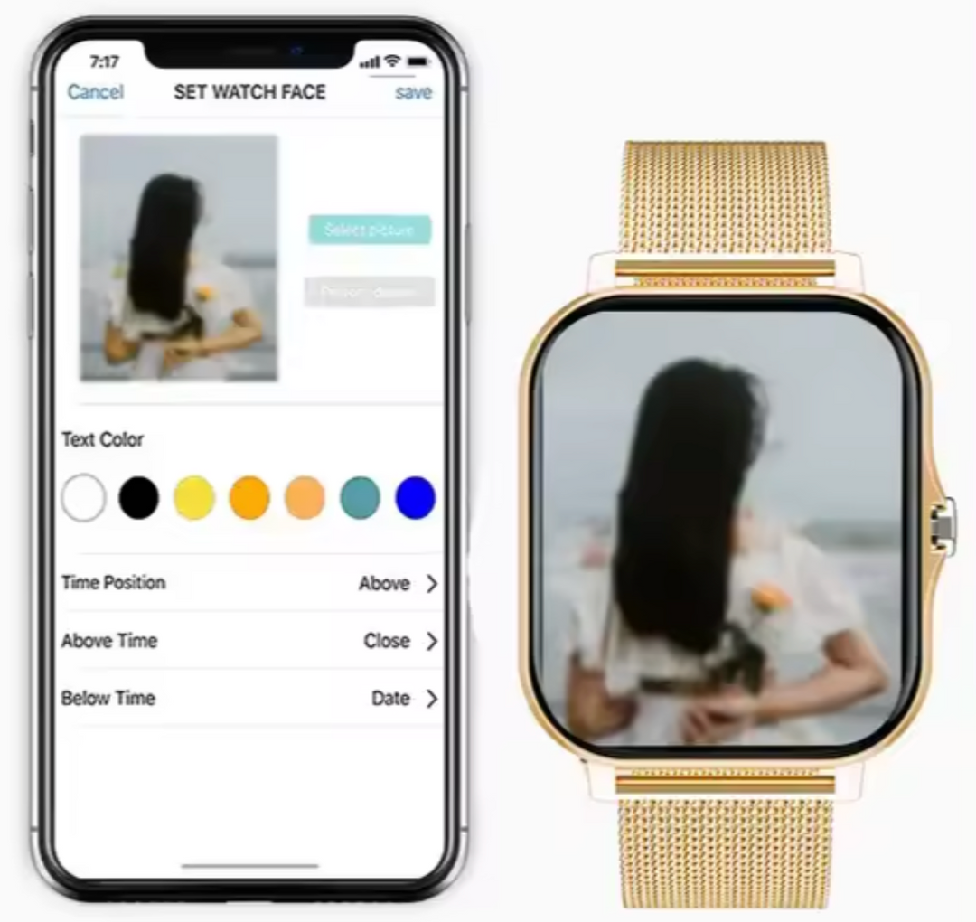 Elegant Smartwatch with Health Tracking for Women
