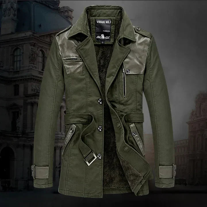 Warm Waterproof Men's Long Winter Coat