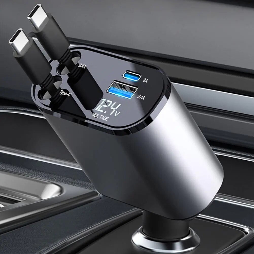 Quick 4-Port USB Car Charger Plug - OutfitLondon