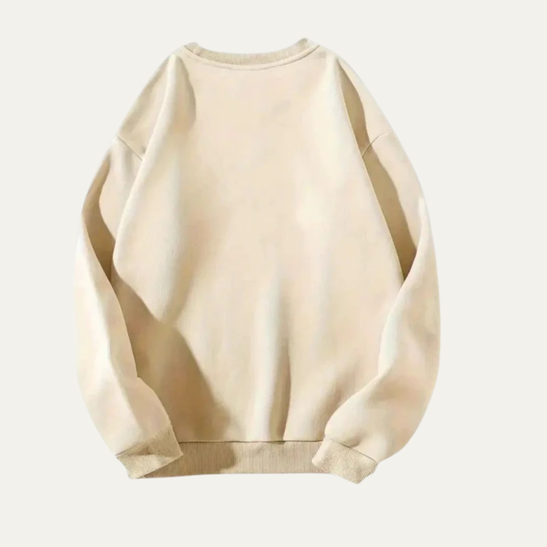 Fun Holiday Reindeer Crew Neck Sweater