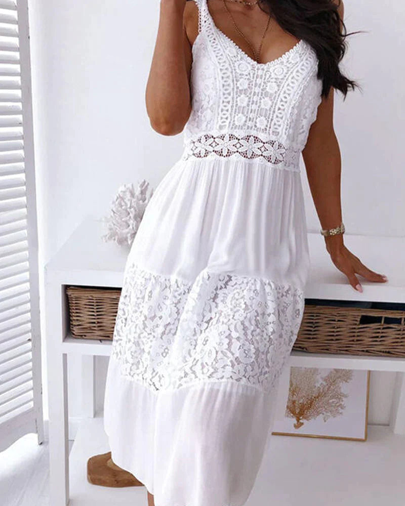 Stylish Women's Strapless Sundress - OutfitLondon