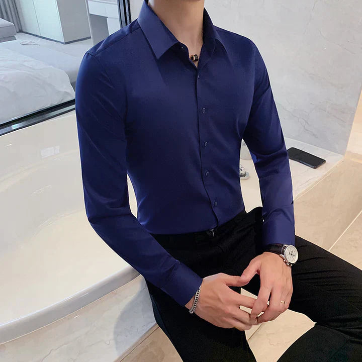 Classic Fit Formal Dress Shirt for Men