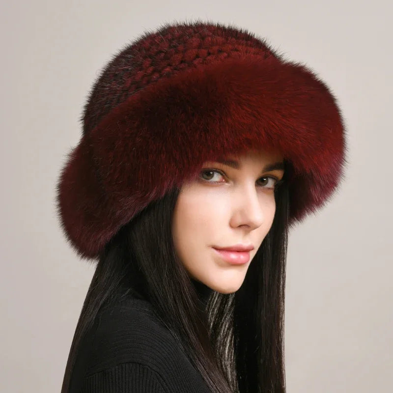 Plush Faux Fur Cold Weather Beanie