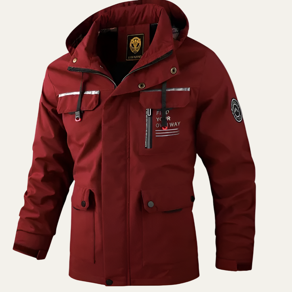 Men's Waterproof Short Parka Coat