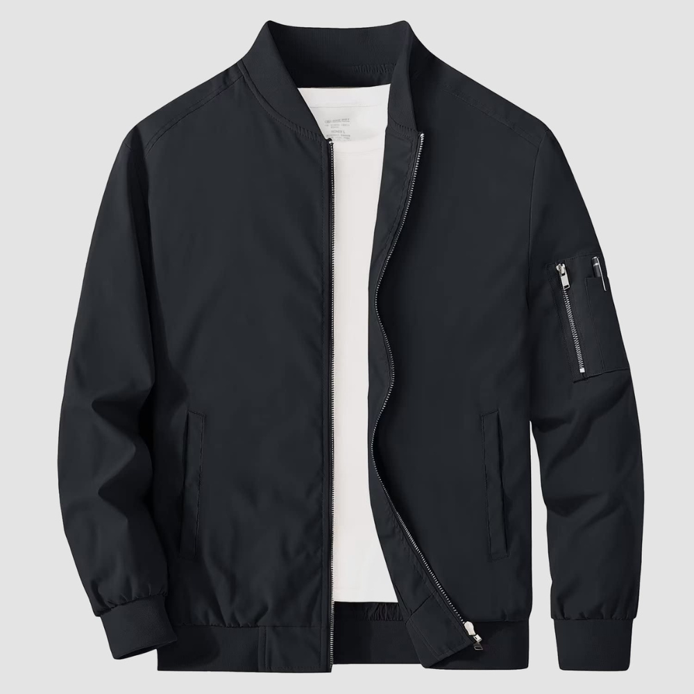 Slim Fit Mens Bomber Jacket Lightweight