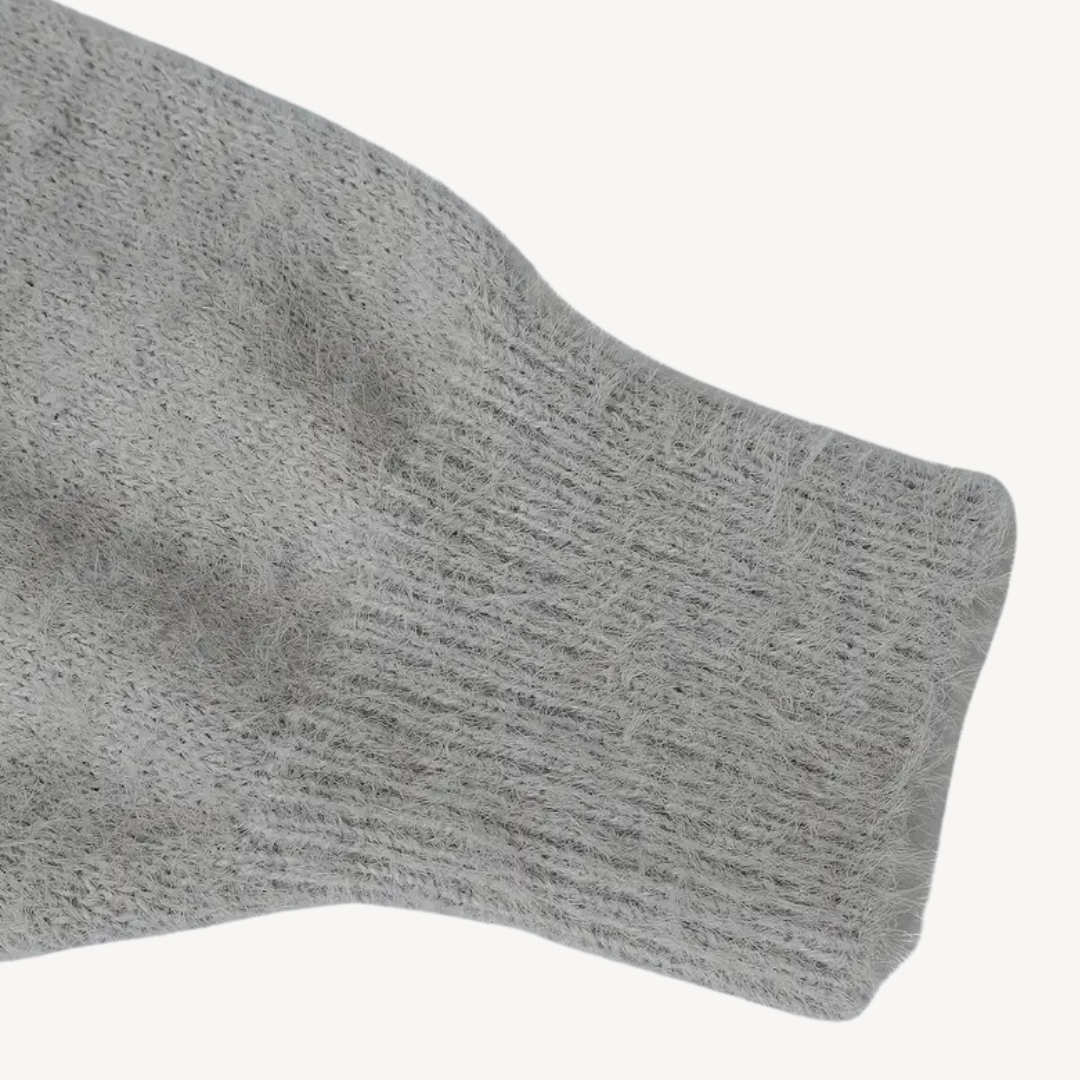 Classic V Neck Knit Sweater for Ladies