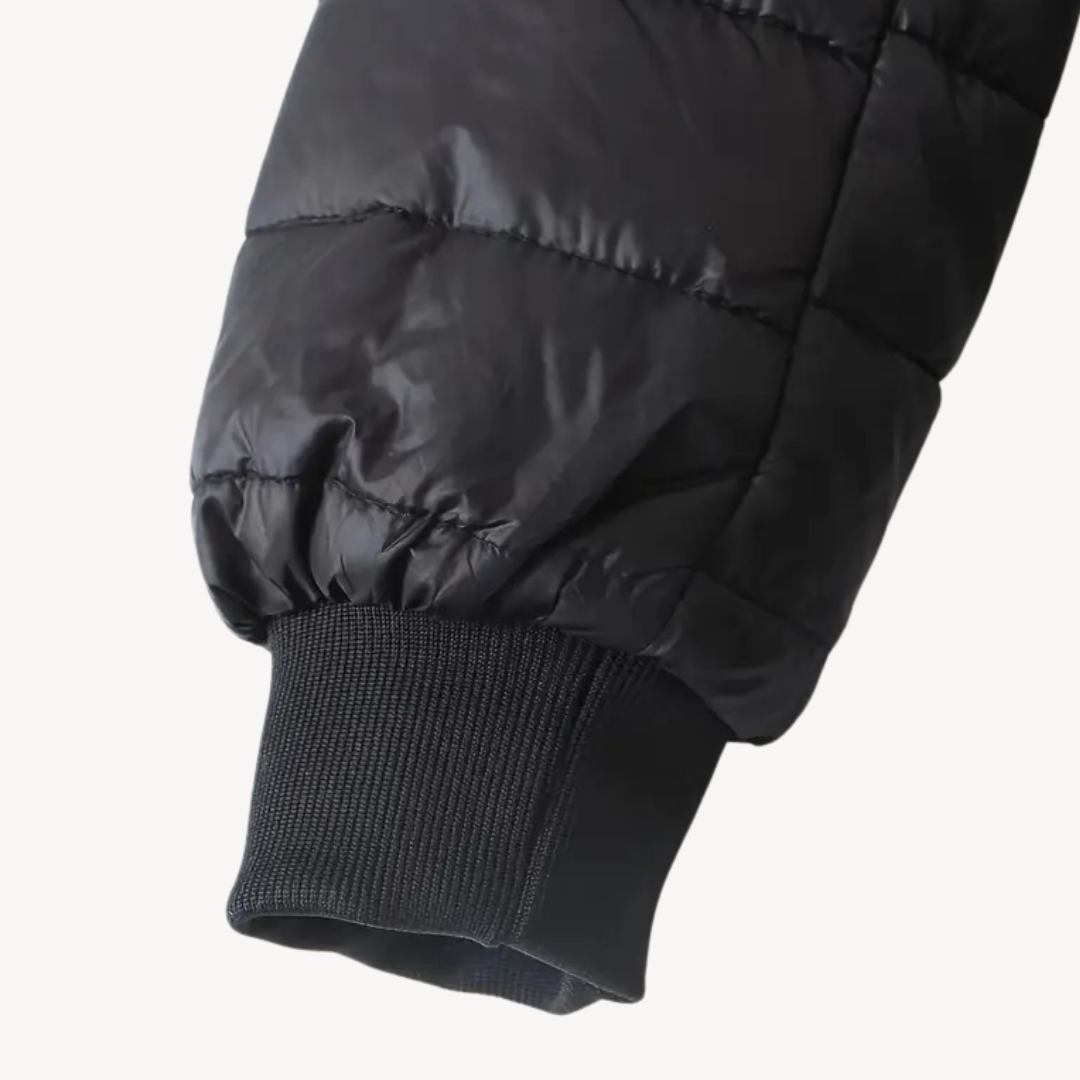 Warm Faux Fur Quilted Parka Jacket