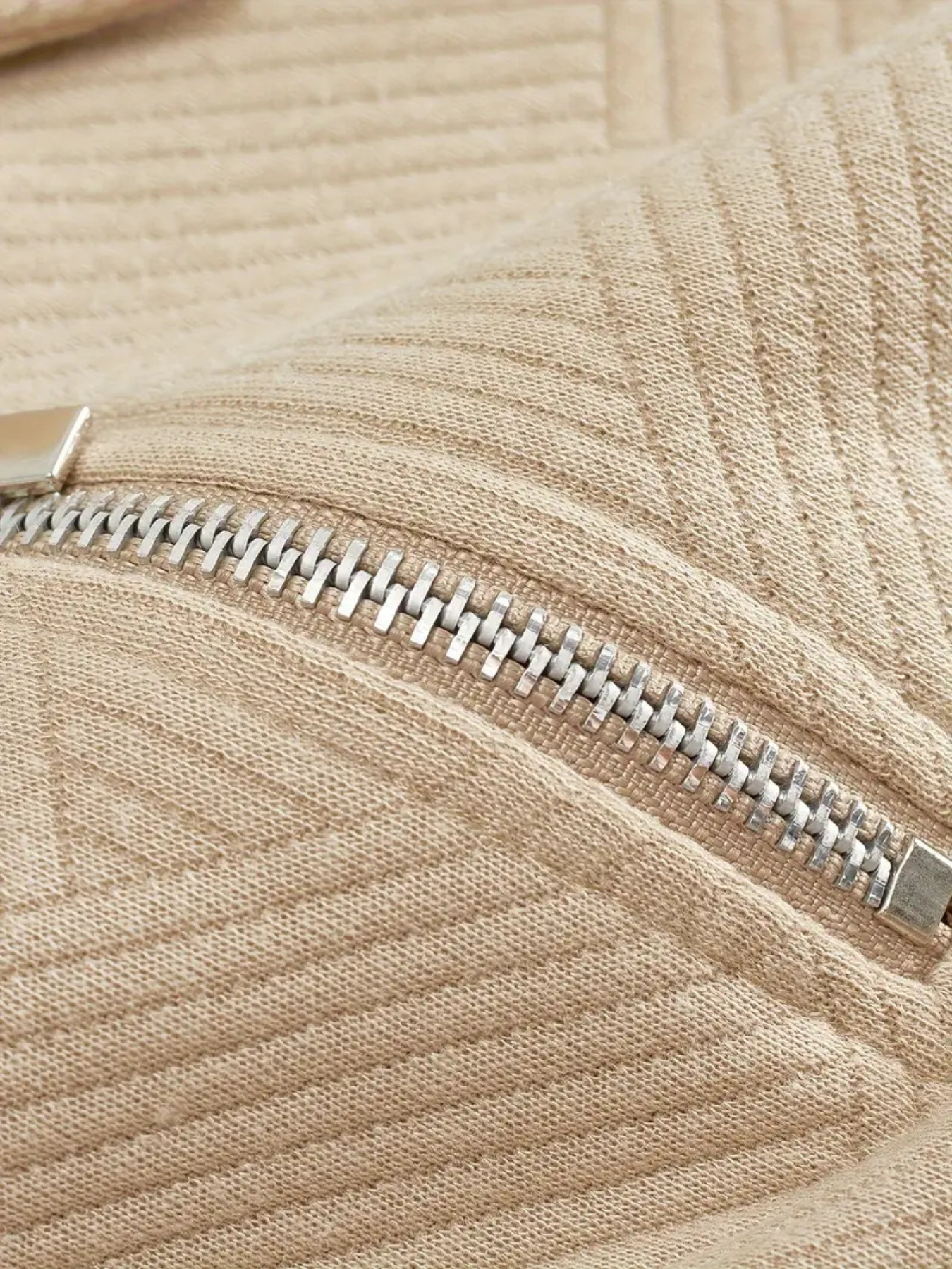 Warm Crew Neck Quarter Zip Sweater for Men