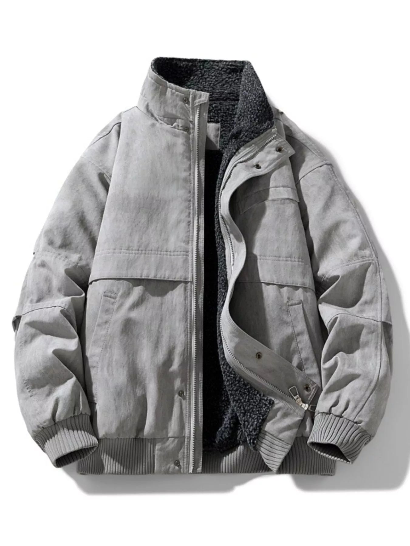 Men's Big Teddy Fleece Jacket Coat