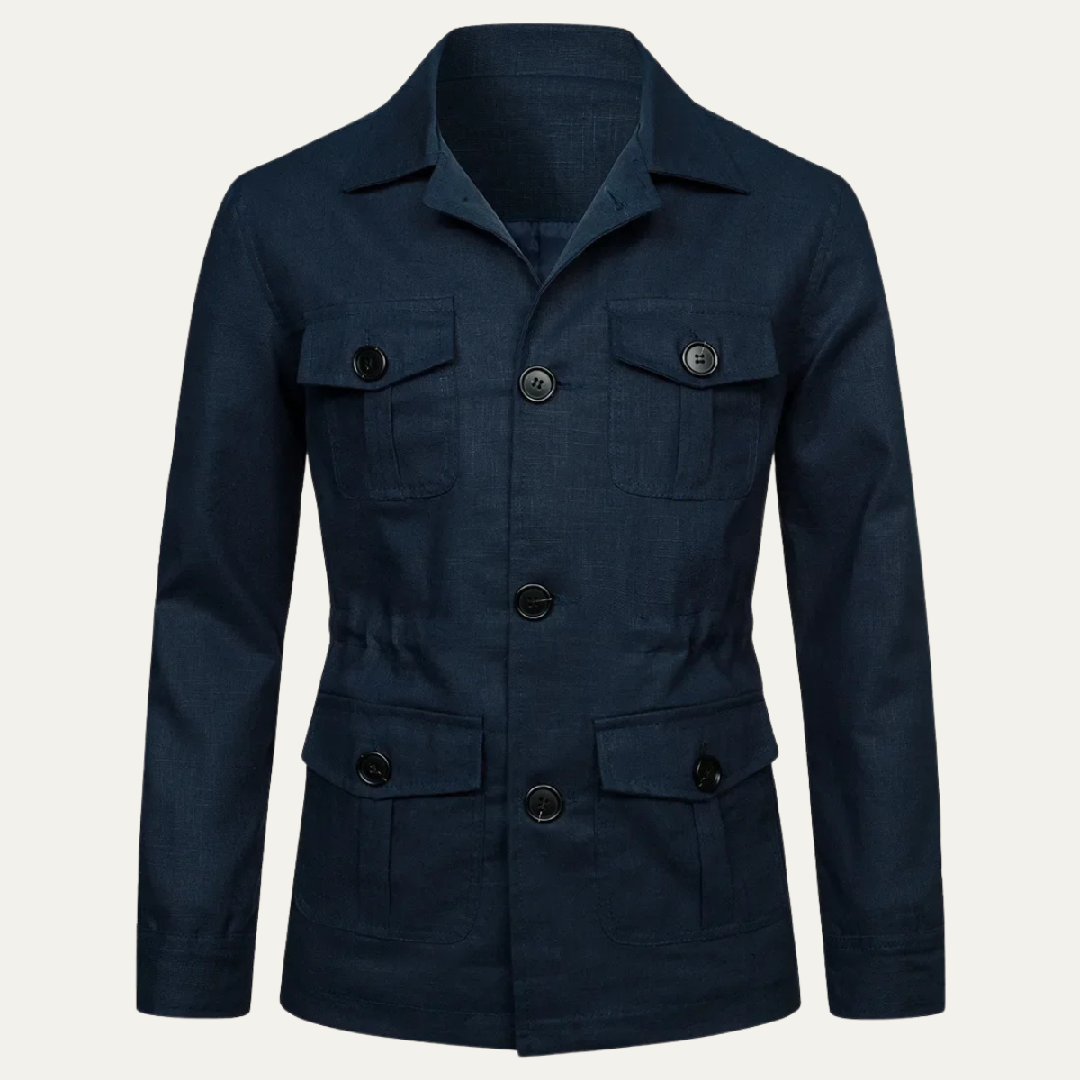 Classic Men's Relaxed Fit Cotton Blazer Jacket