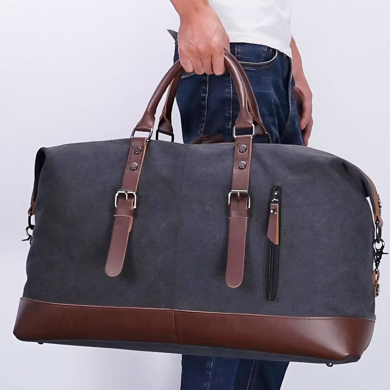 Classic Gym Duffel Bag with Adjustable Shoulder Strap