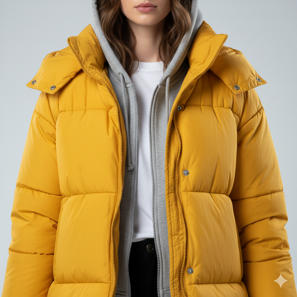 Warm Padded Parka Coat for Women