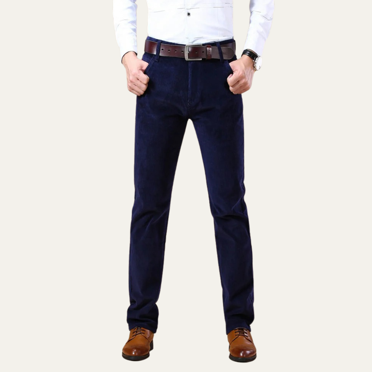 Stylish Men's Traditional Corduroy Pants