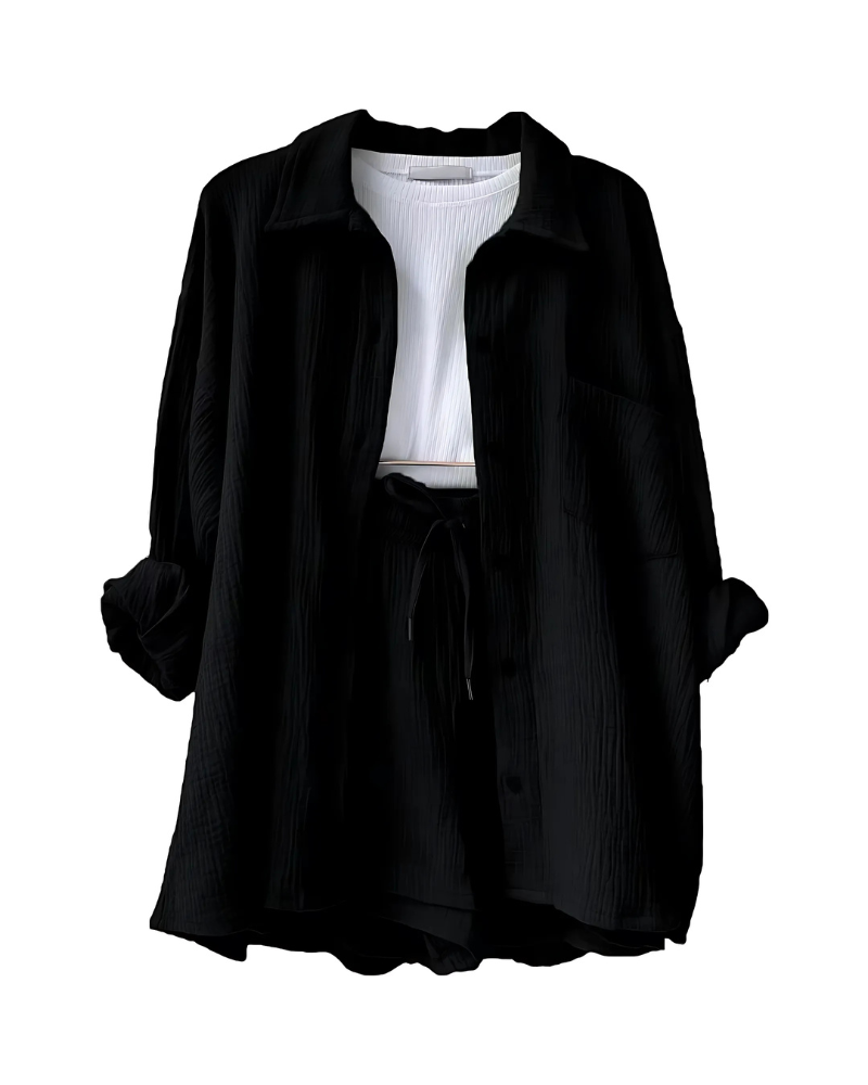 Classic Casual Shorts Outfit Set