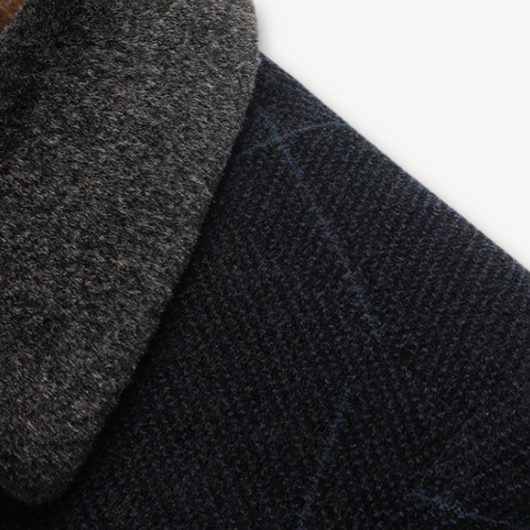 Warm Faux Fur Lined Mens Winter Coat