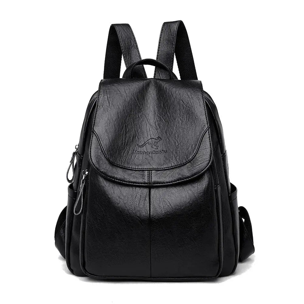 Sleek Zip Top Backpack for Ladies