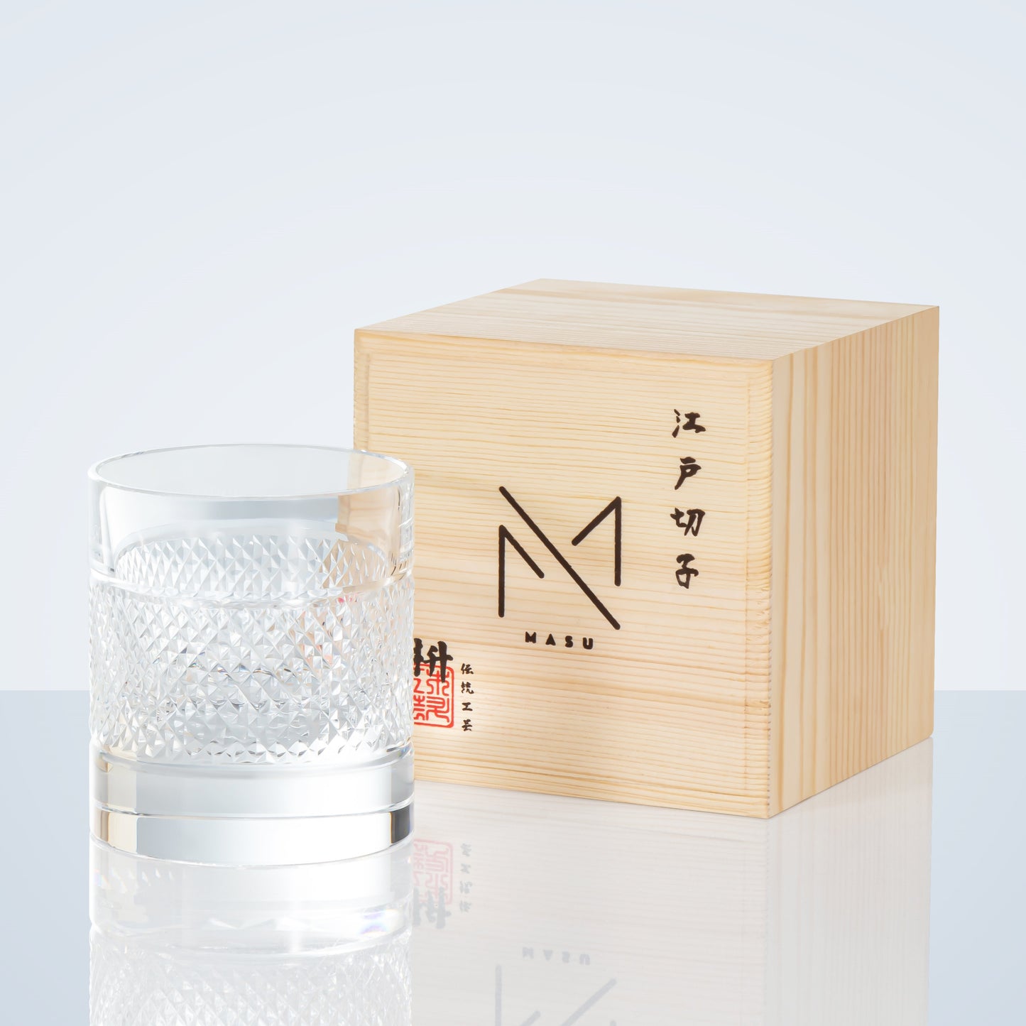 Luxury Crystal Whiskey Glasses Set with Wooden Box