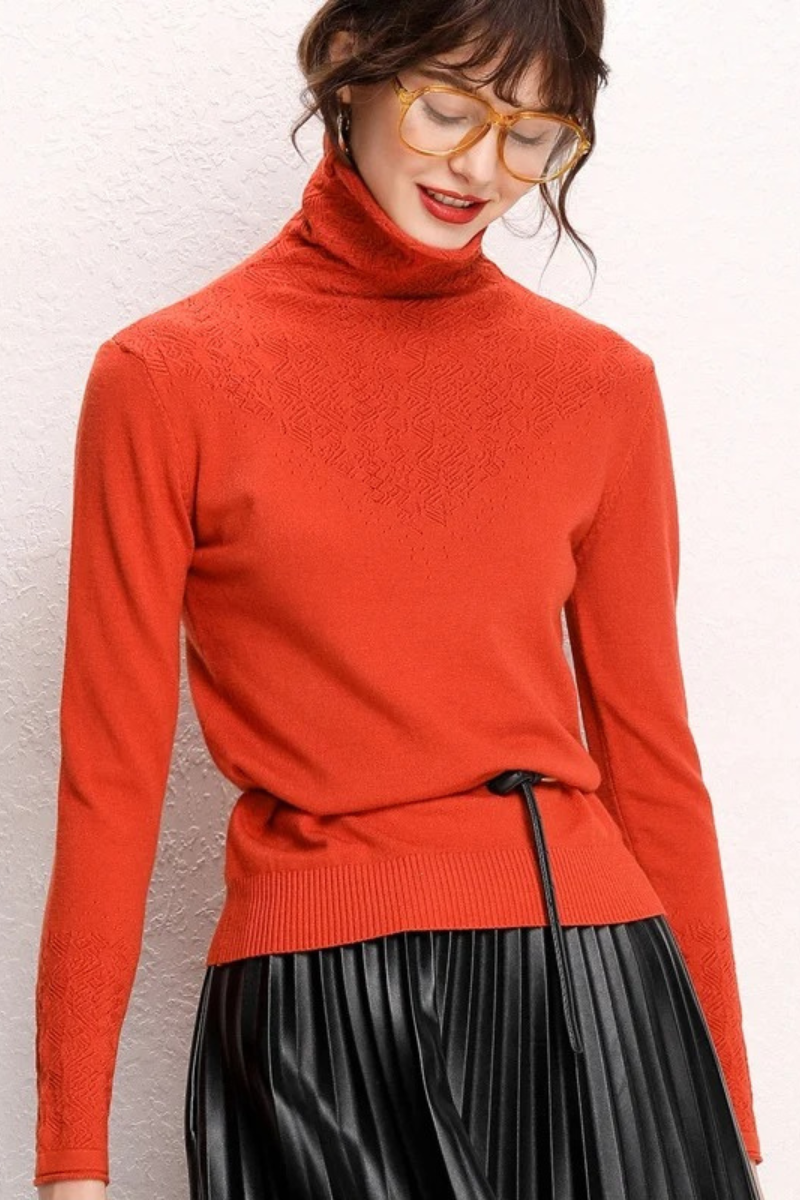 Cozy Ladies Cable Knit Winter Jumper