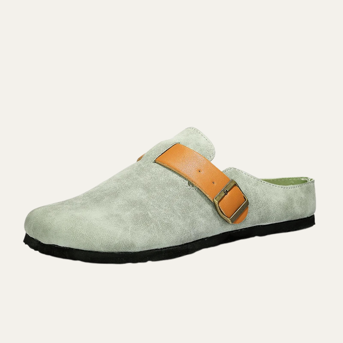 Comfortable Suede Buckle Moccasin Slippers for Men