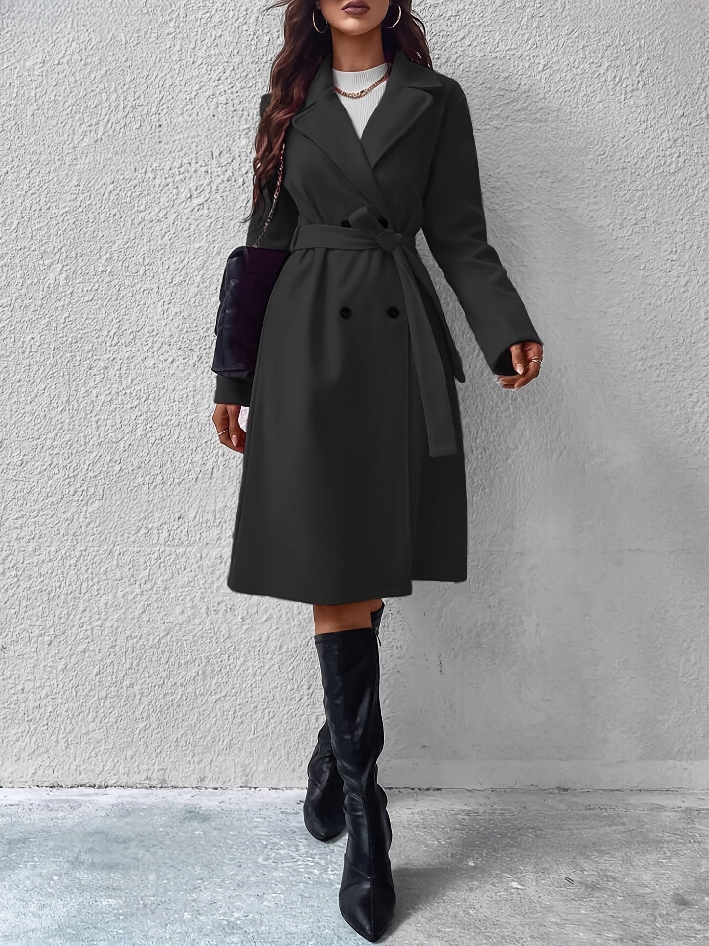 Timeless Ladies' Trench Coat With Adjustable Belt