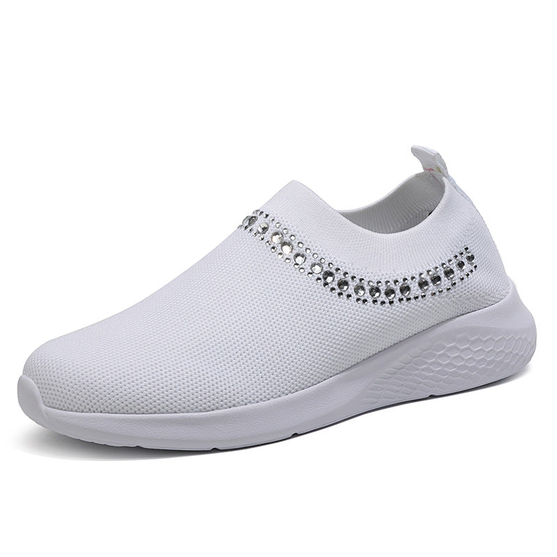 Women's Inlaid Knitting Leisure Comfortable Soft Bottom Shoes
