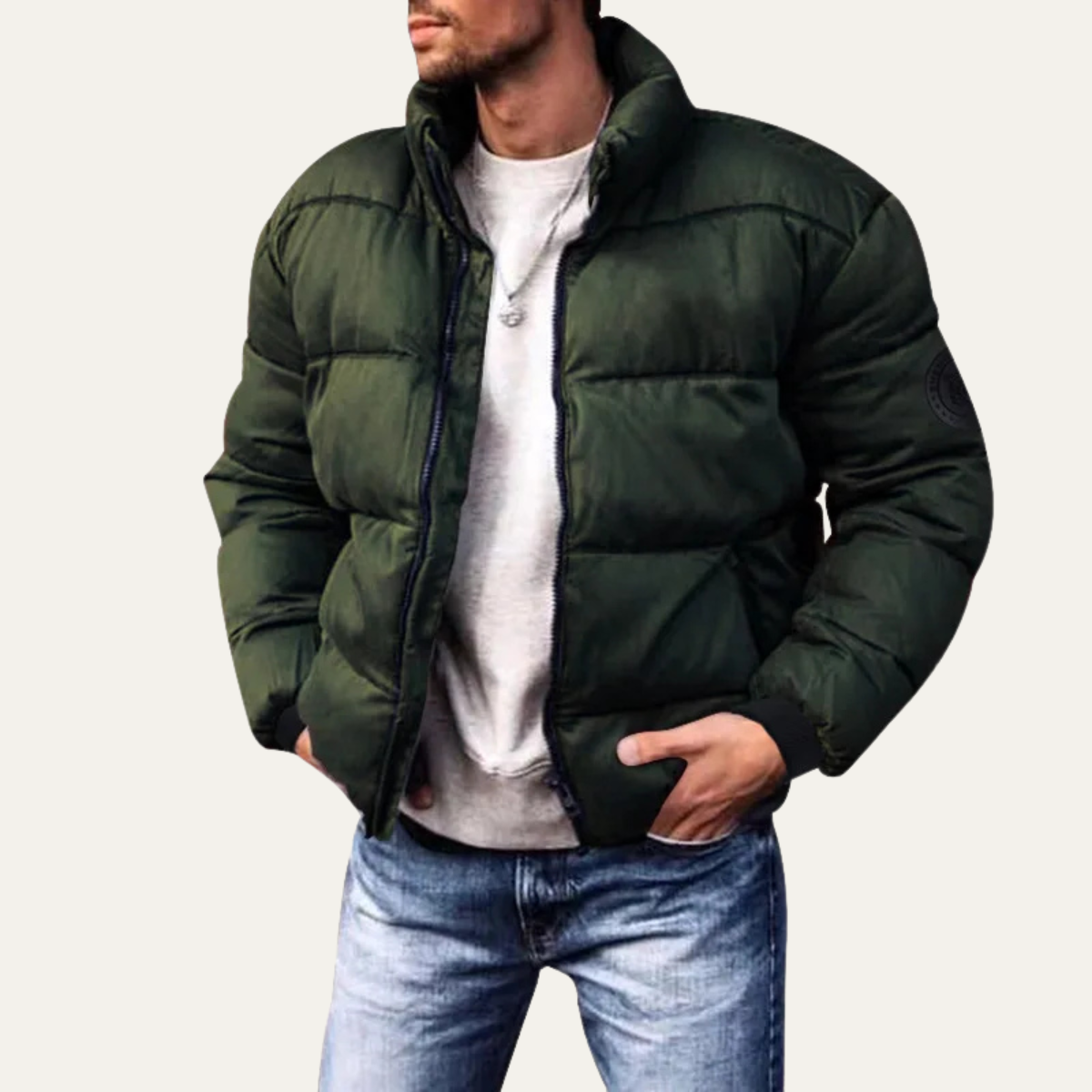 Warm Men's Puffer Down Winter Coat