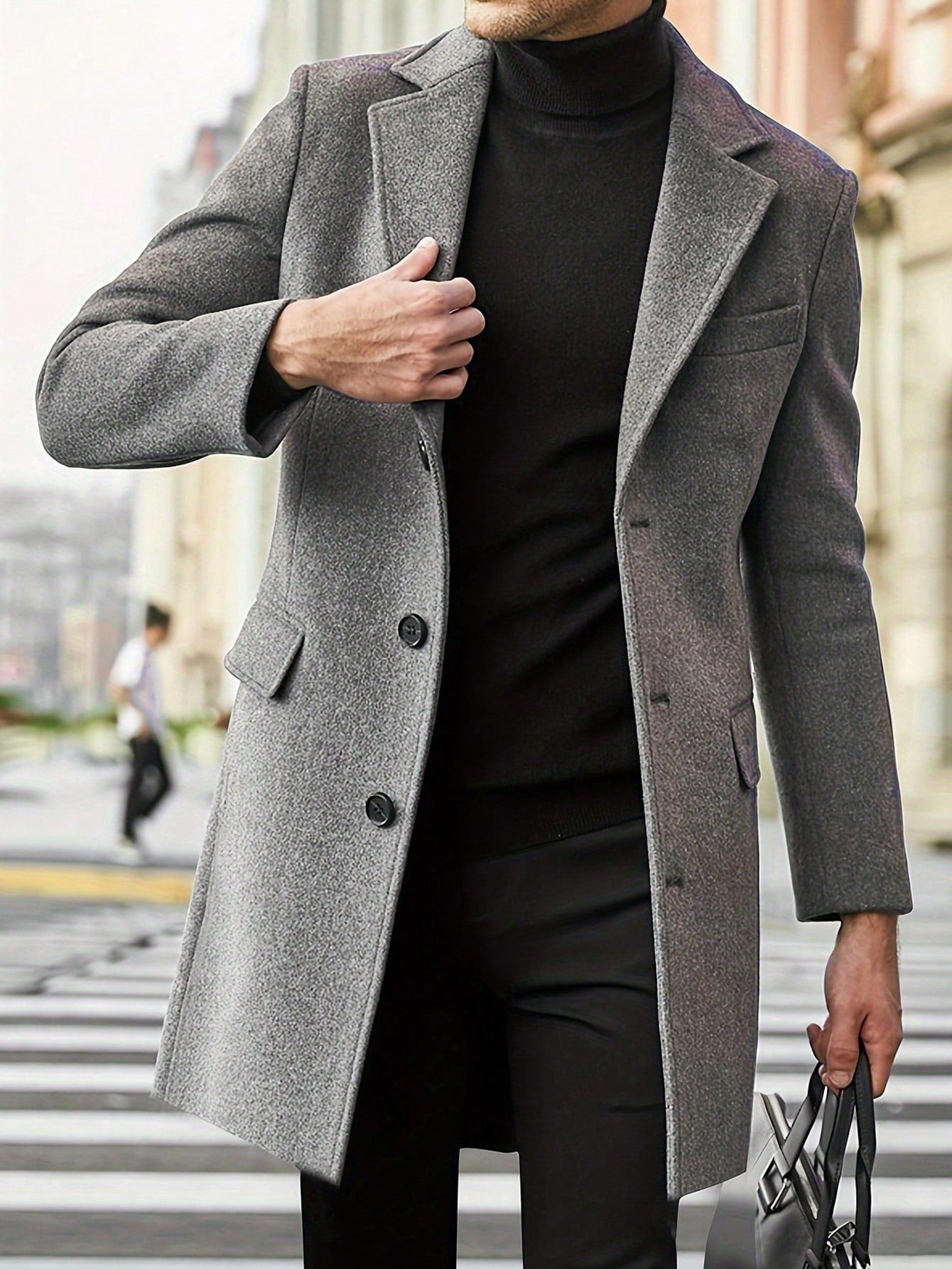 Warm Waterproof Long Coat for Men