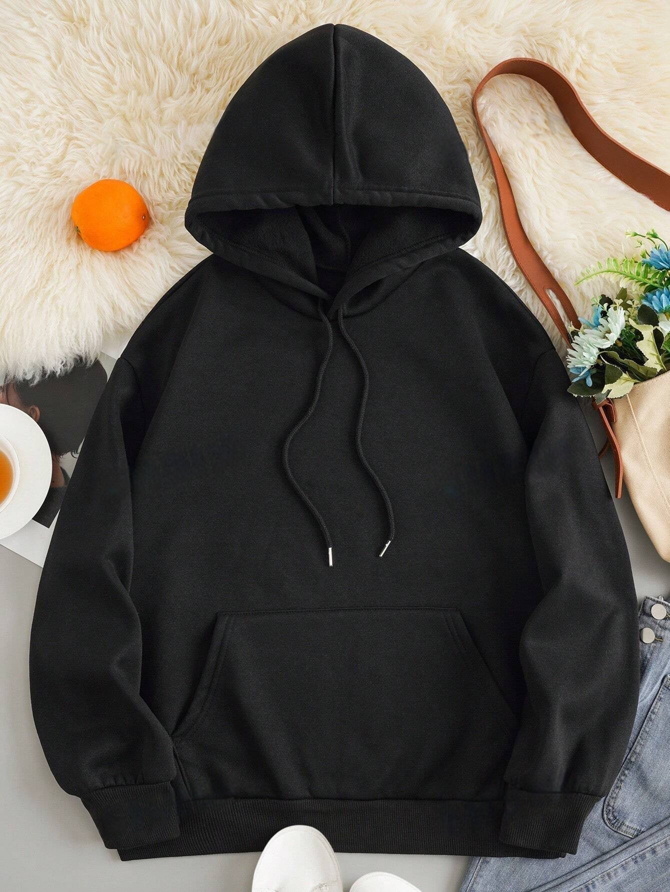 Soft Ladies Floral Graphic Hooded Sweatshirt