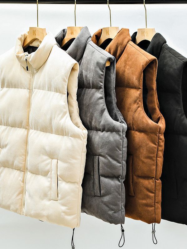 Men's Casual Padded Stand-Up Collar Vest