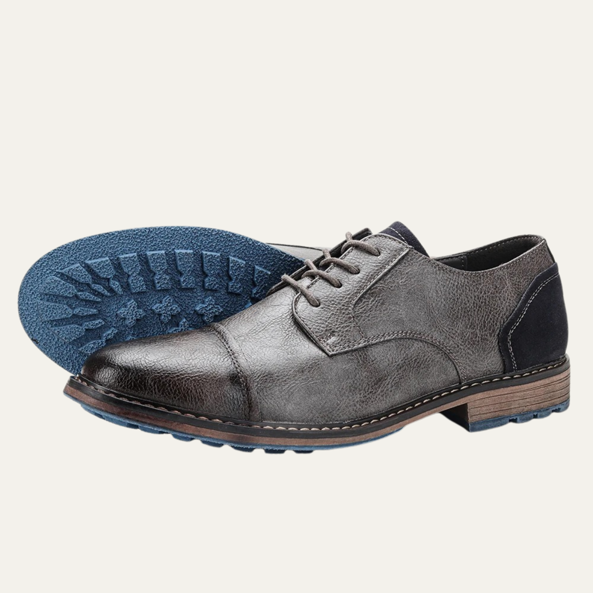 Classic Mens Vintage Leather Lace Up Shoes
