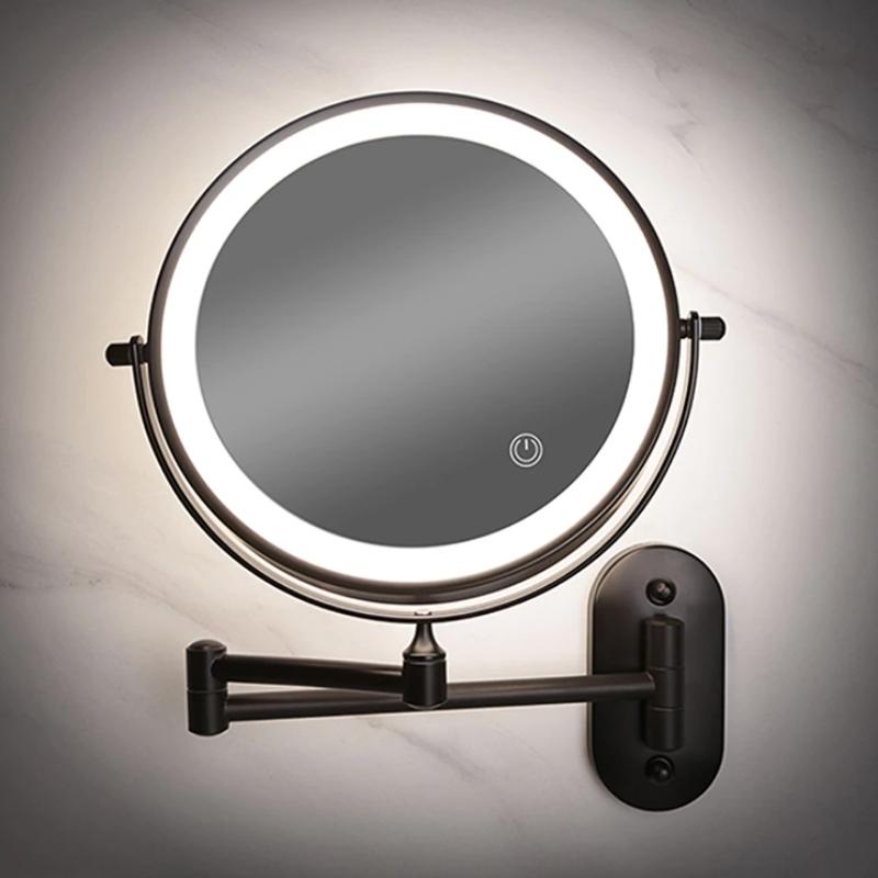 Big Two Sided Illuminated Cosmetic Mirror - OutfitLondon