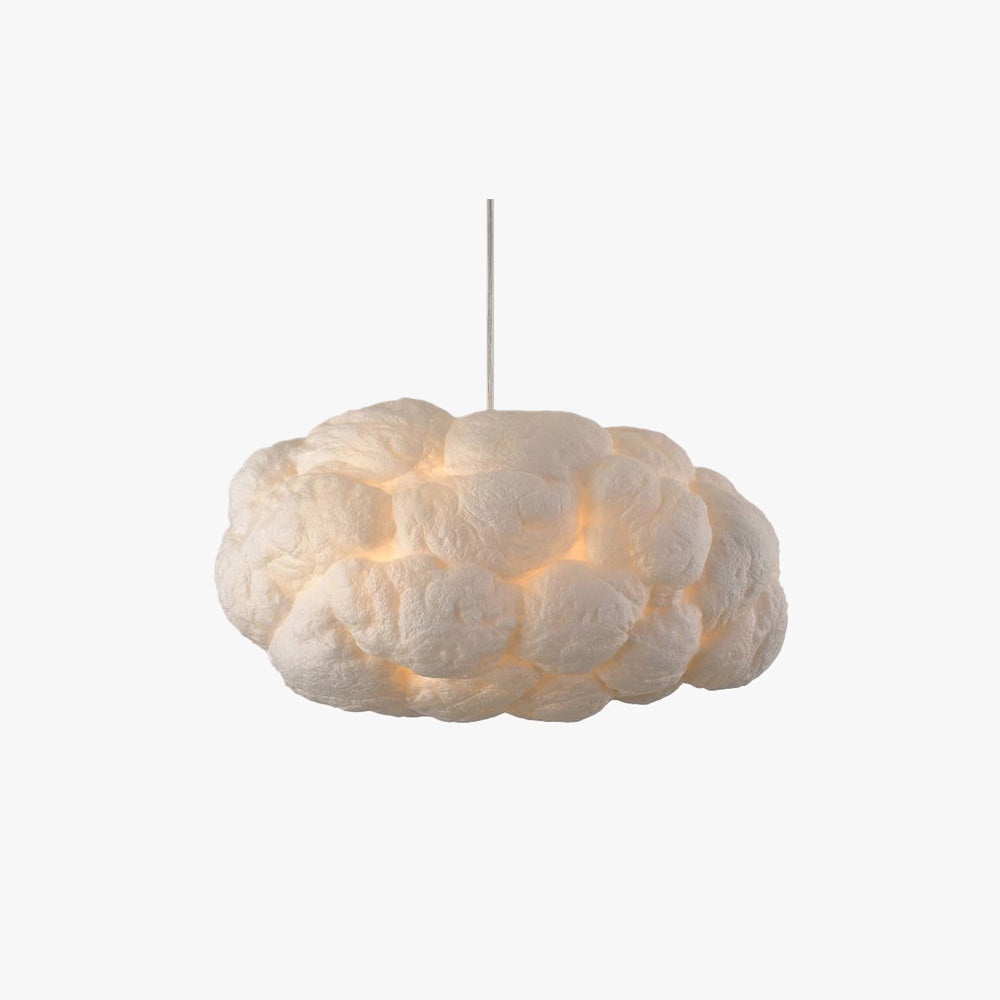 White Round LED Hanging Cloud Lamp - OutfitLondon
