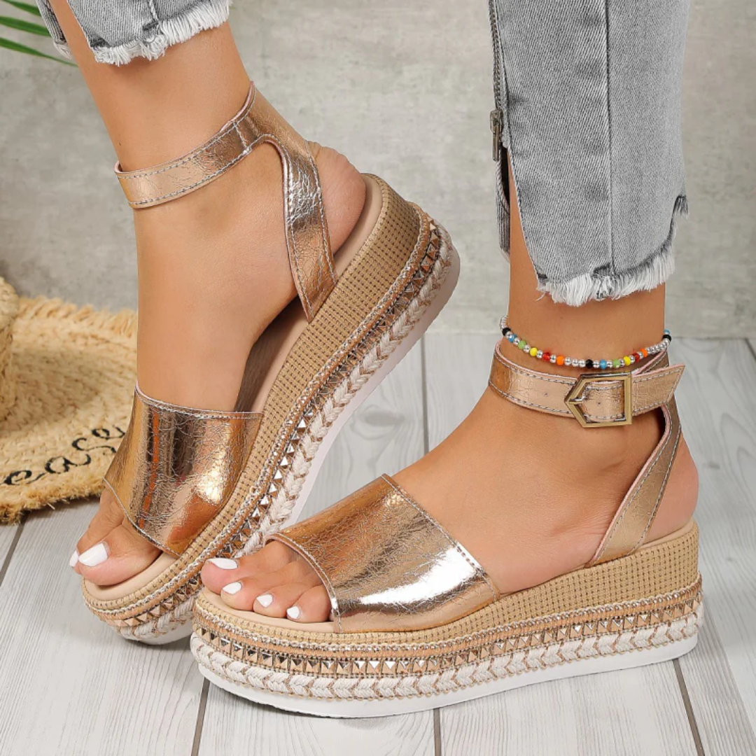 Comfortable Espadrille Summer Wedge Sandals