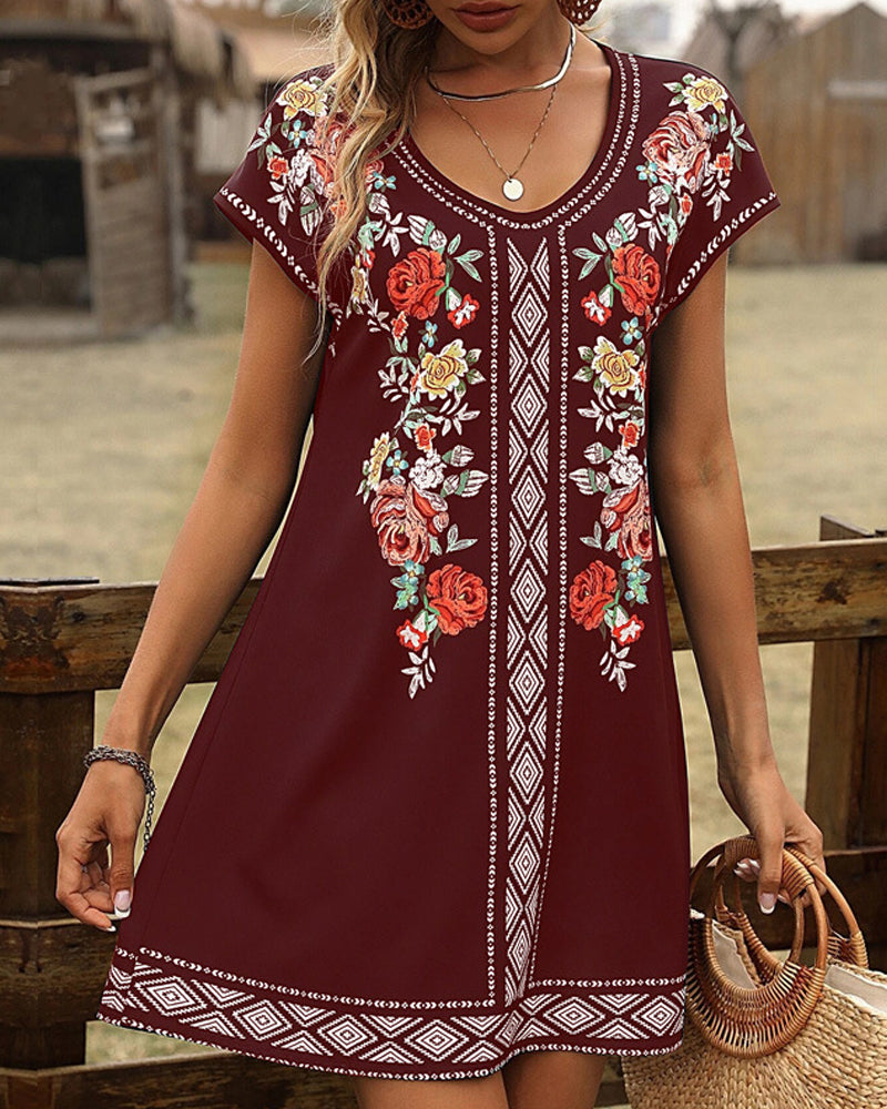 Bright Casual Summer Dress for Ladies