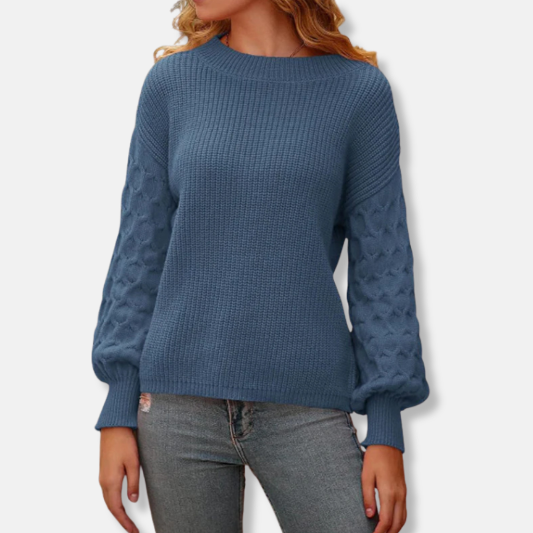 Cozy Women's Oversized Sweatshirt with Soft Knit