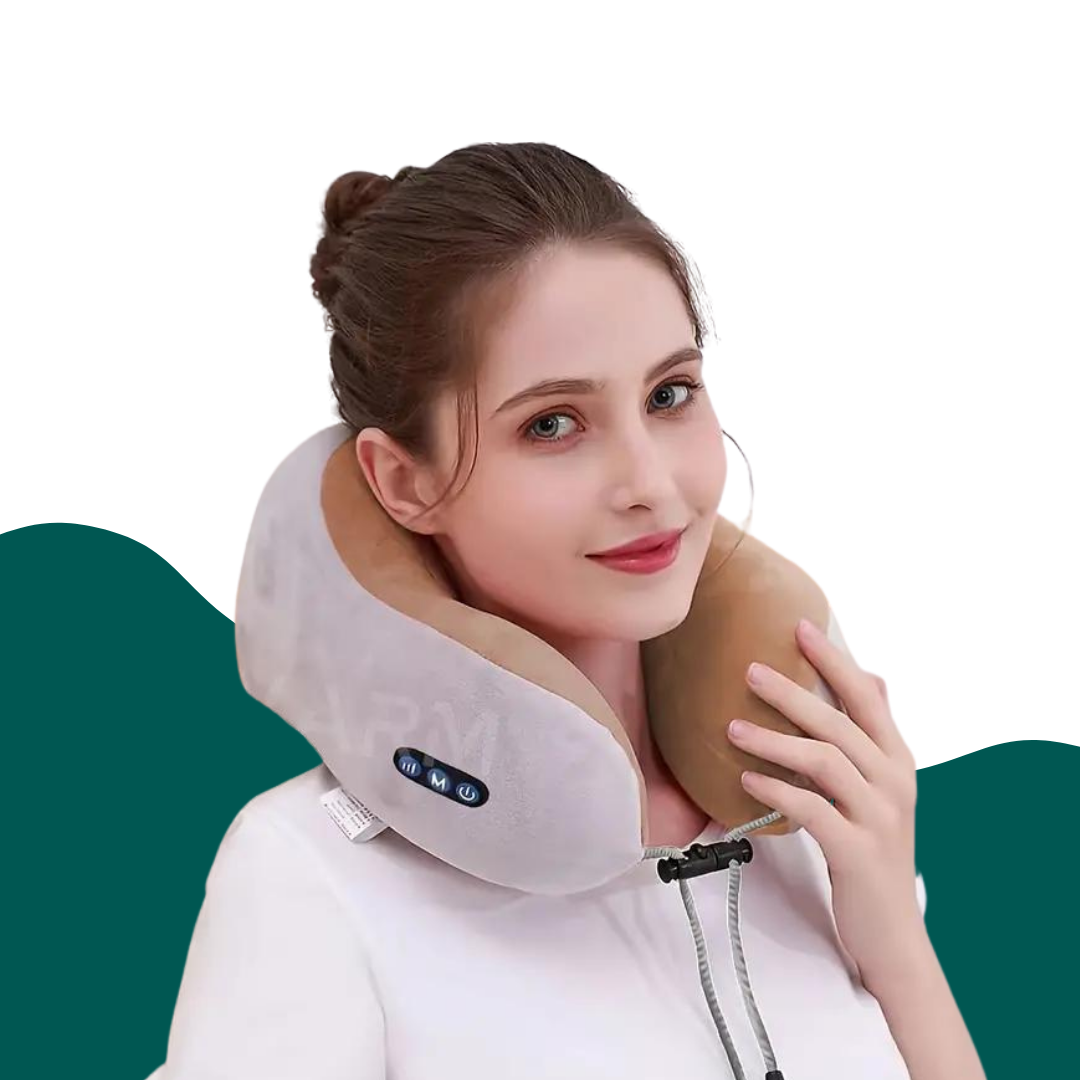 Soothing Portable Neck Massager Pillow with Vibration - OutfitLondon
