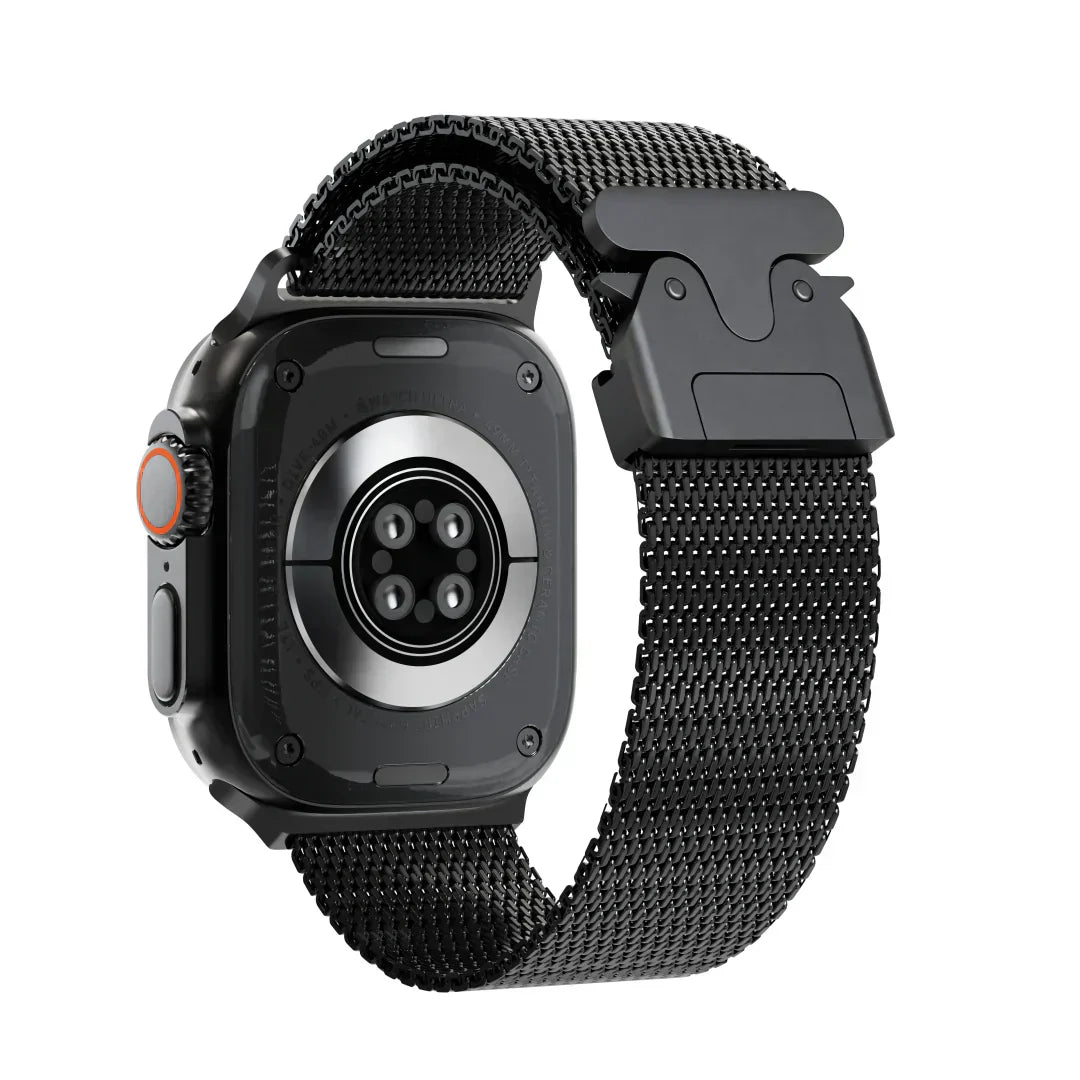 Shiny Stainless Steel Apple Watch Strap