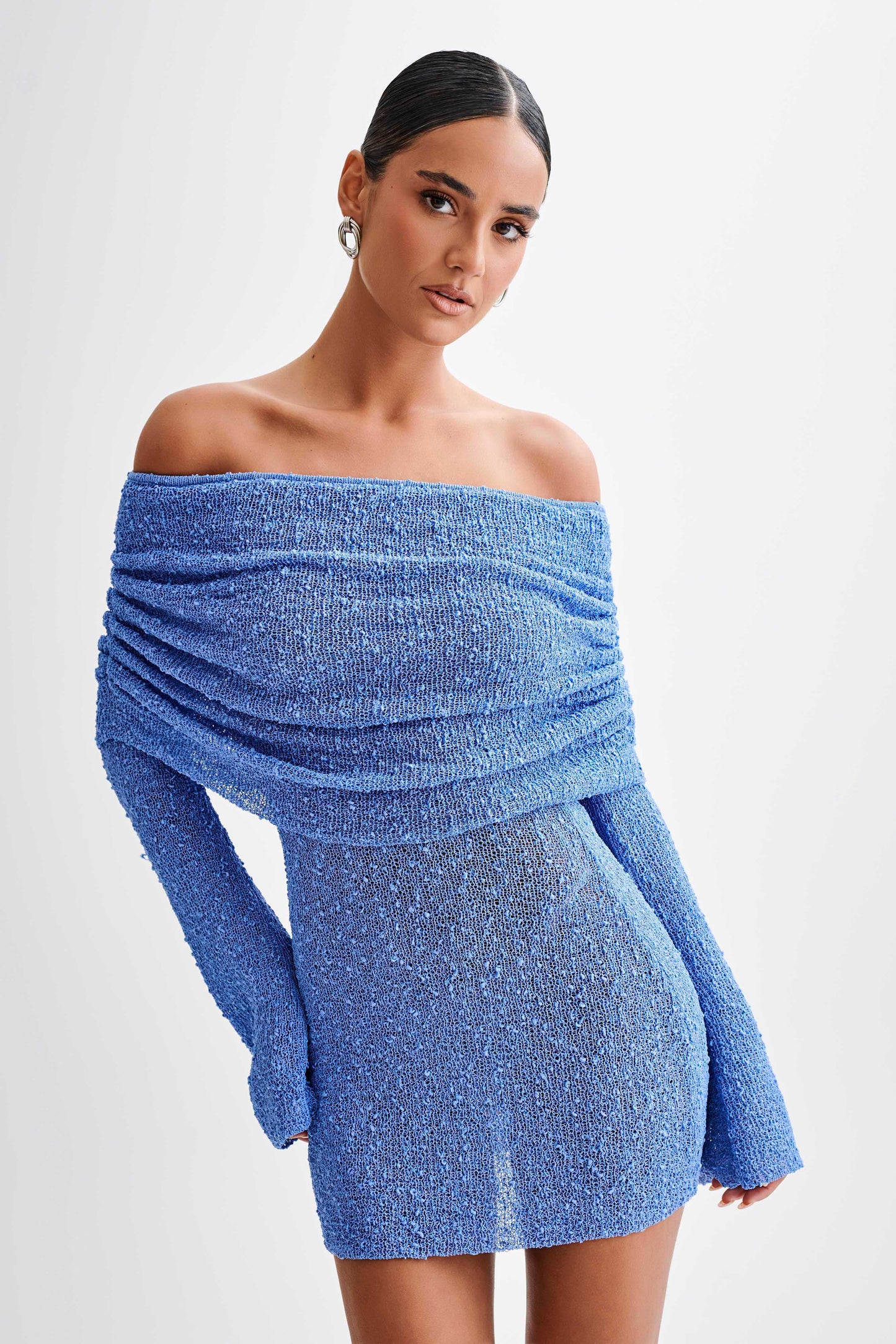 Fashionable Women's Off Shoulder Mini Dress