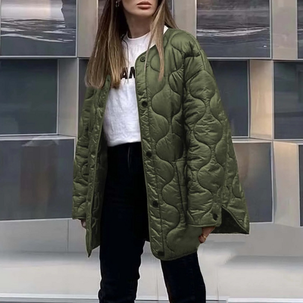 Thermal Insulated Padded Parka with Large Pockets - OutfitLondon
