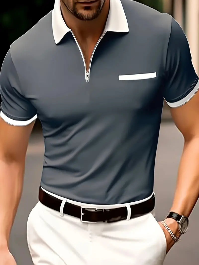 Breathable Moisture Wicking Golf Polo Shirt - OutfitLondon