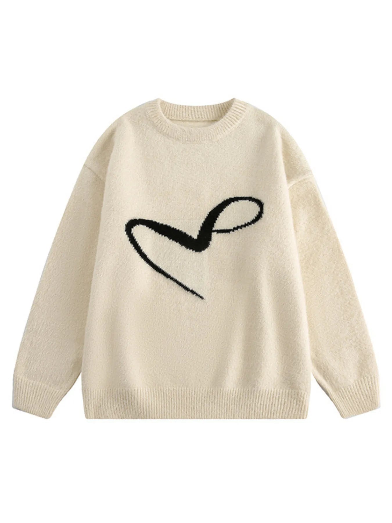 Comfortable Loose Fit Men's Crew Sweater