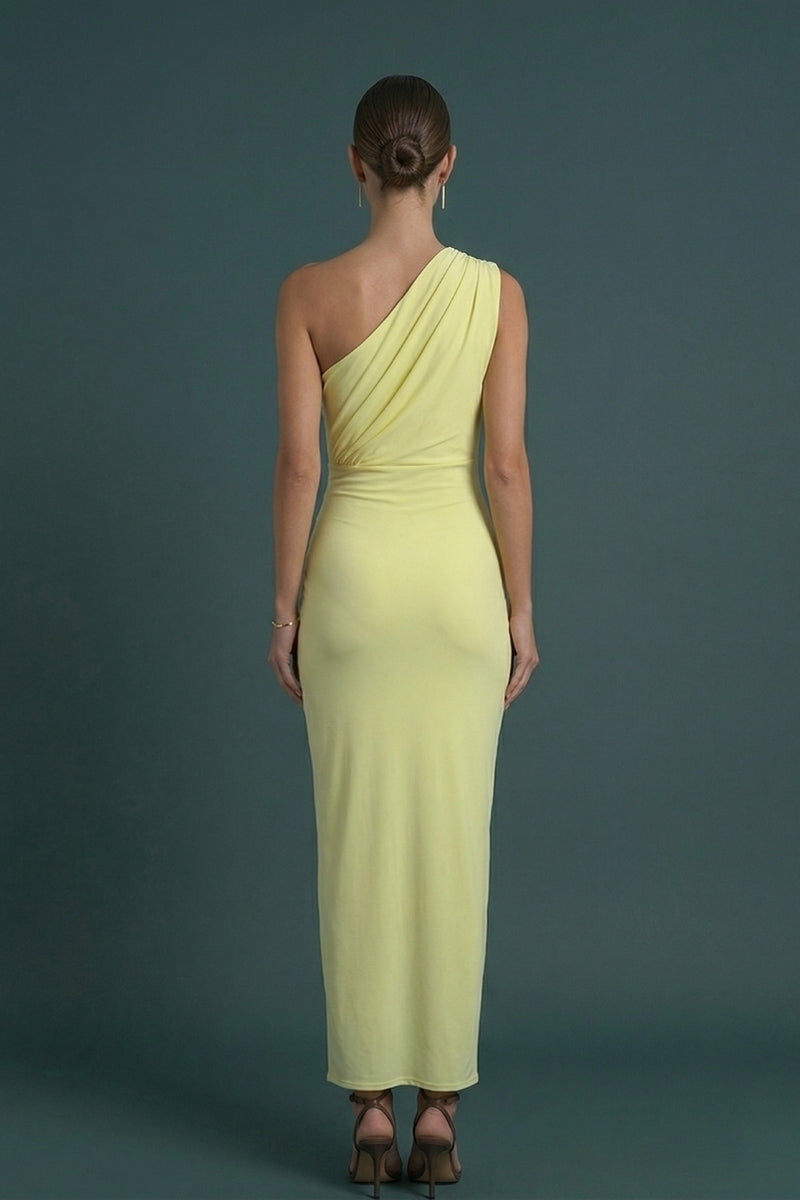 Women's Elegant One Shoulder Maxi Dress
