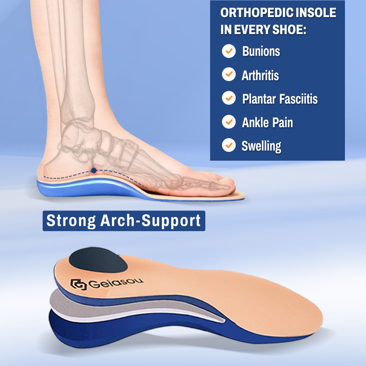Orthopedic Shoes Women Arch Support Comfy Breathable Height Increase Sneakers